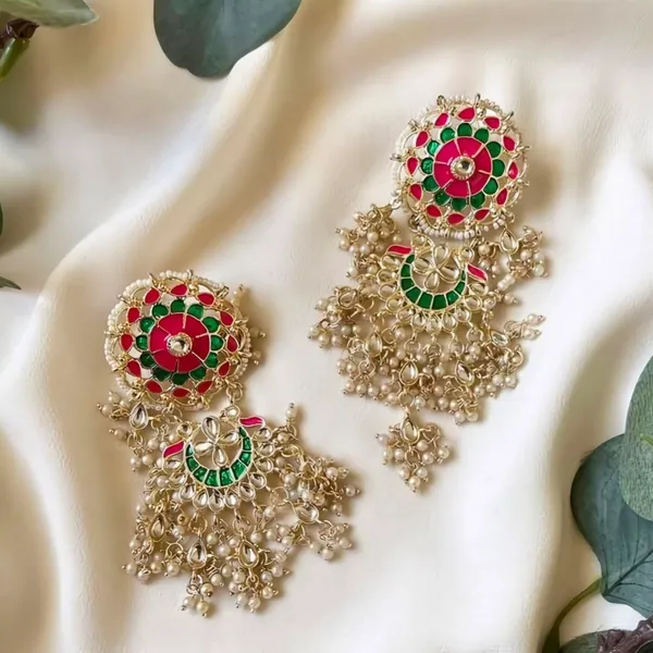 Multicolor_Chandbali_Clip-on_Earring__For_Women
