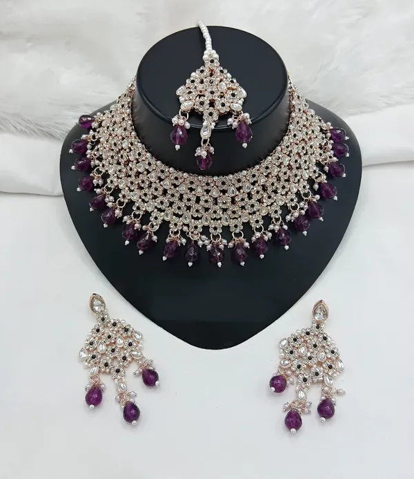 Gold-plated_Necklace__Earring_&_Maang_Tikka_Set__For_Women