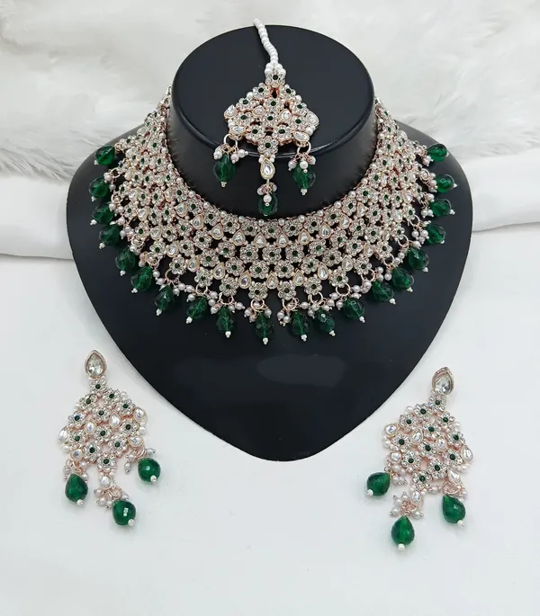 Red_Gold-plated_Necklace__Earring_&_Maang_Tikka_Set__For_Women