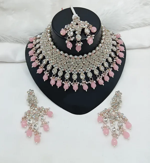 Gold-plated_Necklace__Earring_&_Maang_Tikka_Set__For_Women