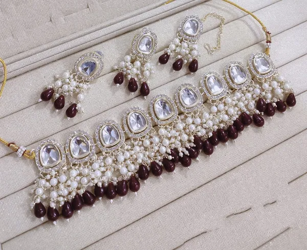 Maroon_Gold-plated_Necklace__Earring_&_Maang_Tikka_Set__For_Women