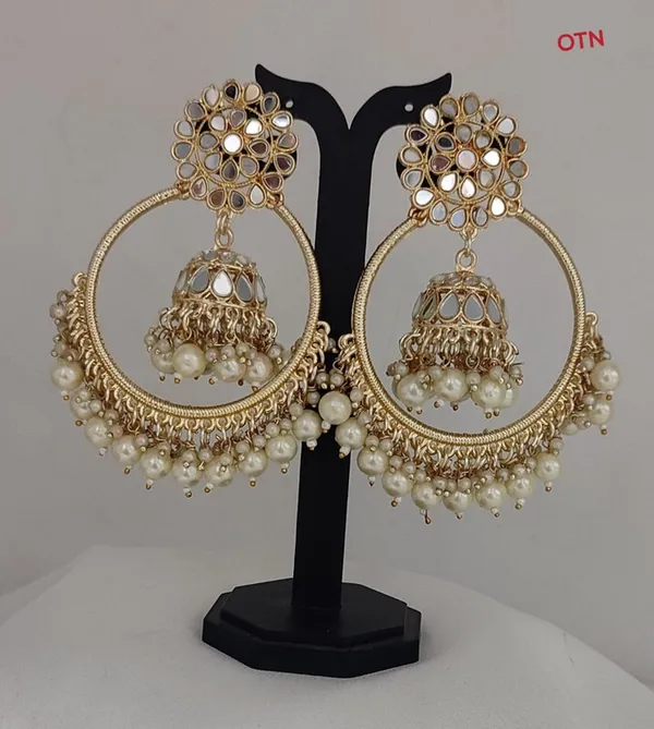 White__Alloy_Clip-On_Chandbali_Earrings_For_Women