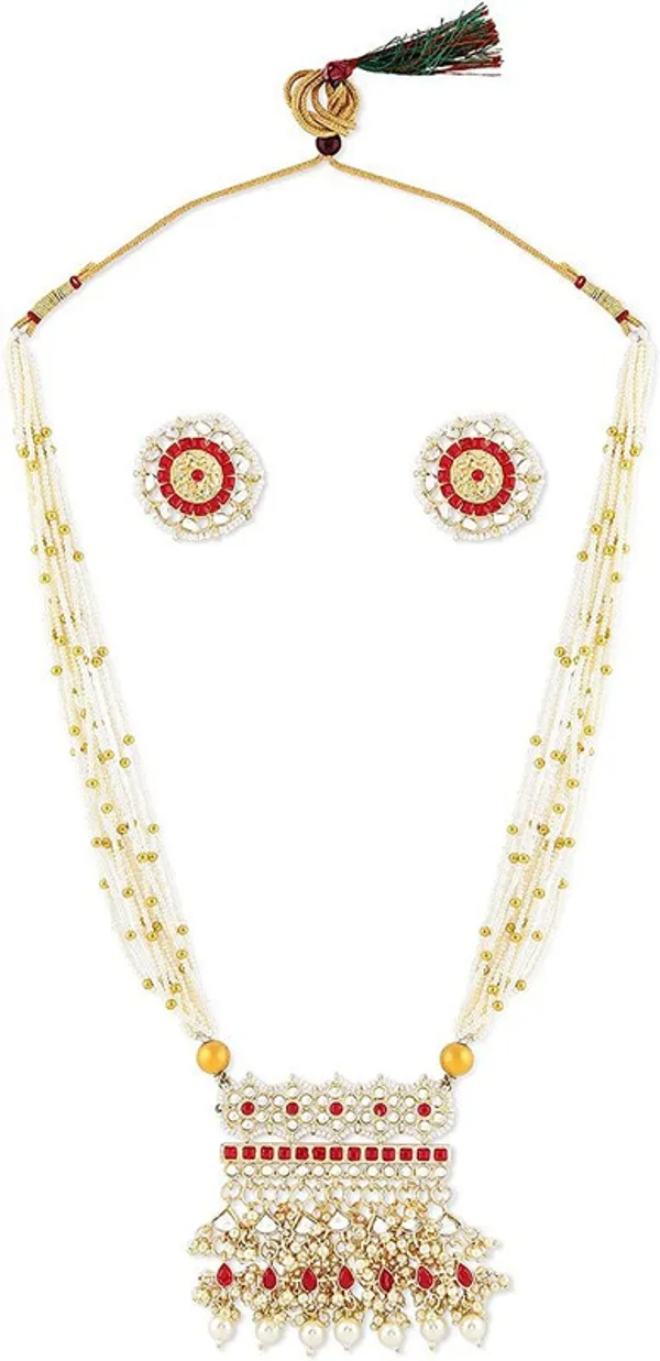 White_Premium_Alloy_Earrings_&_Necklace_Jewellery_Set_For_Women