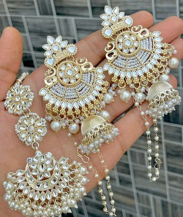 Gold__Alloy_Clip-On_Chandbali_Earrings_For_Women