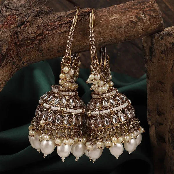 White__Alloy_Jhumka_Earrings_For_Women