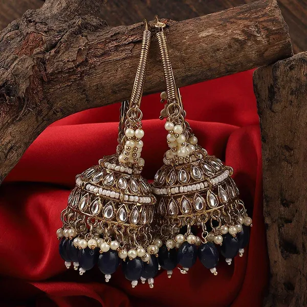Blue__Alloy_Jhumka_Earrings_For_Women