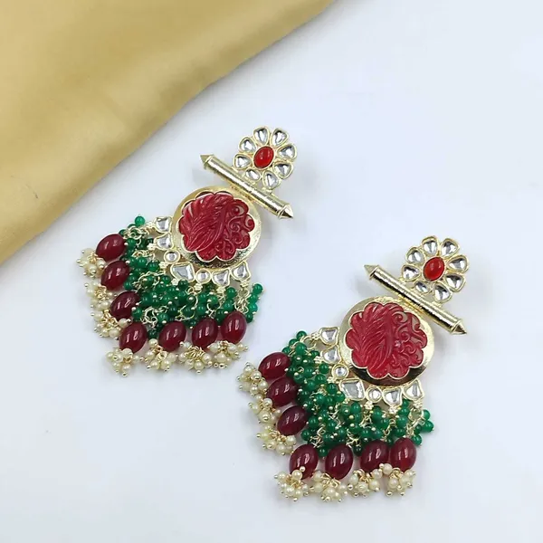 Red__Alloy_Jhumka_Earrings_For_Women