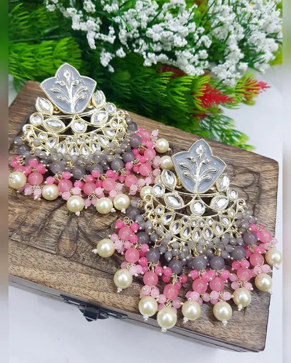Grey__Alloy_Jhumka_Earrings_For_Women