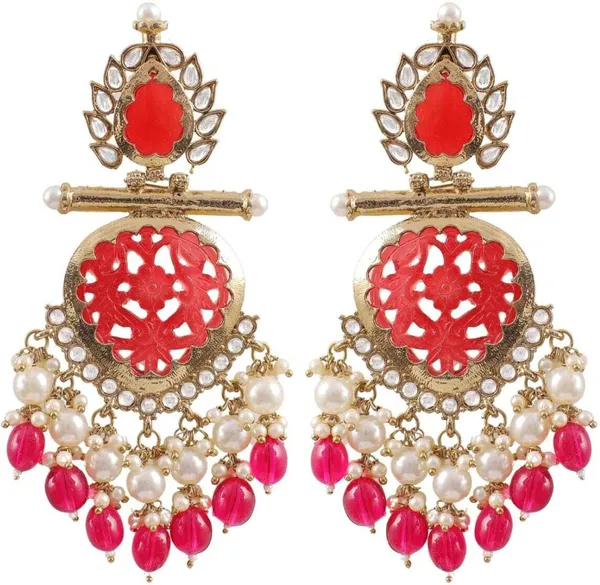 Red__Alloy_Jhumka_Earrings_For_Women