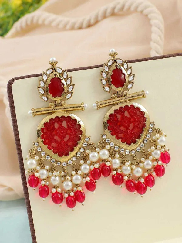 Red__Alloy_Jhumka_Earrings_For_Women