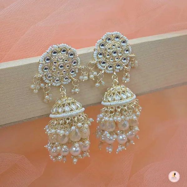 White__Alloy_Jhumka_Earrings_For_Women