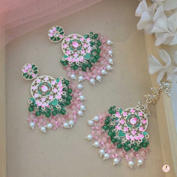 Green__Alloy_Jhumka_Earrings_For_Women
