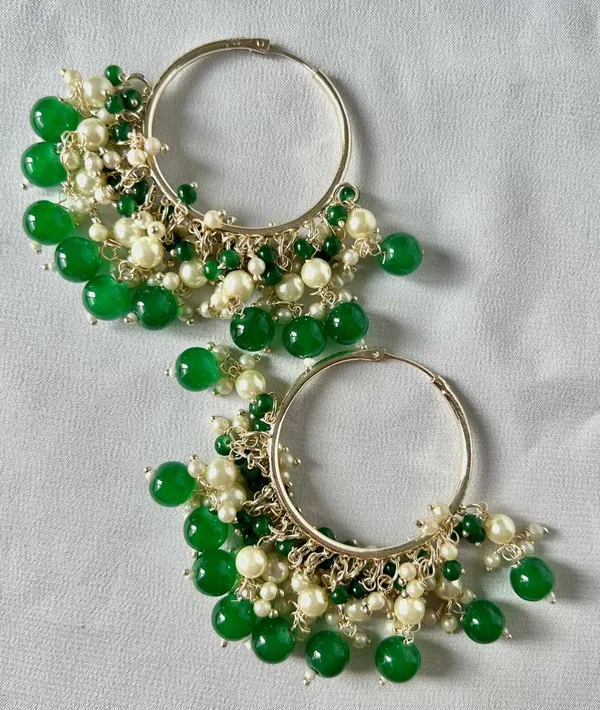 Green__Alloy_Jhumka_Earrings_For_Women