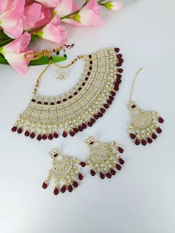 Maroon_Premium__Alloy_Jewellery_Set_For_Women