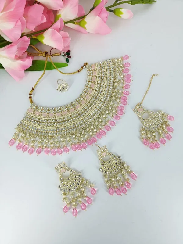 Pink_Premium__Alloy_Jewellery_Set_For_Women