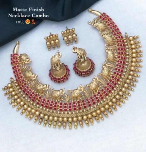Red_Premium_Alloy_Earrings_&_Necklace_Jewellery_Set_For_Women