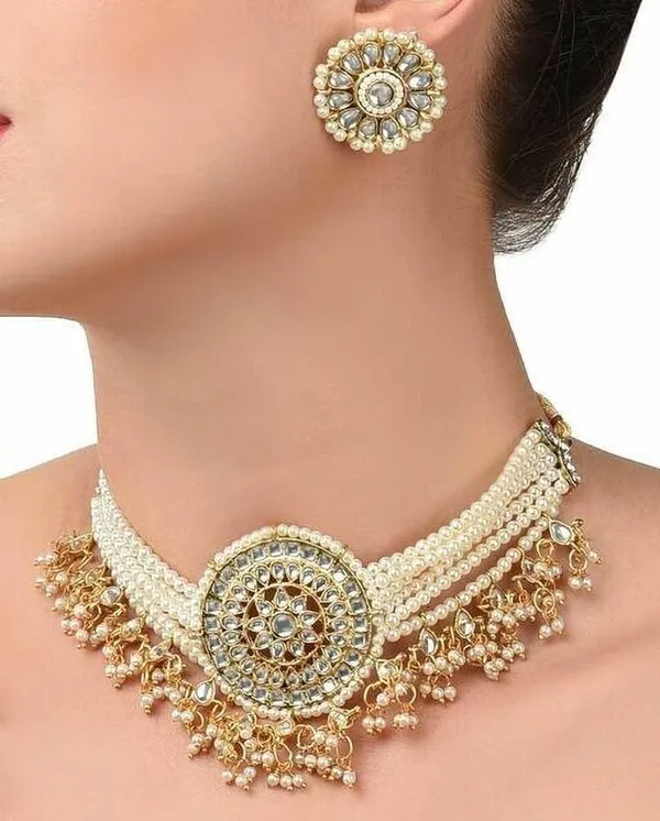 White_Premium_Alloy_Earrings_&_Necklace_Jewellery_Set_For_Women_(Pack_Of_2)
