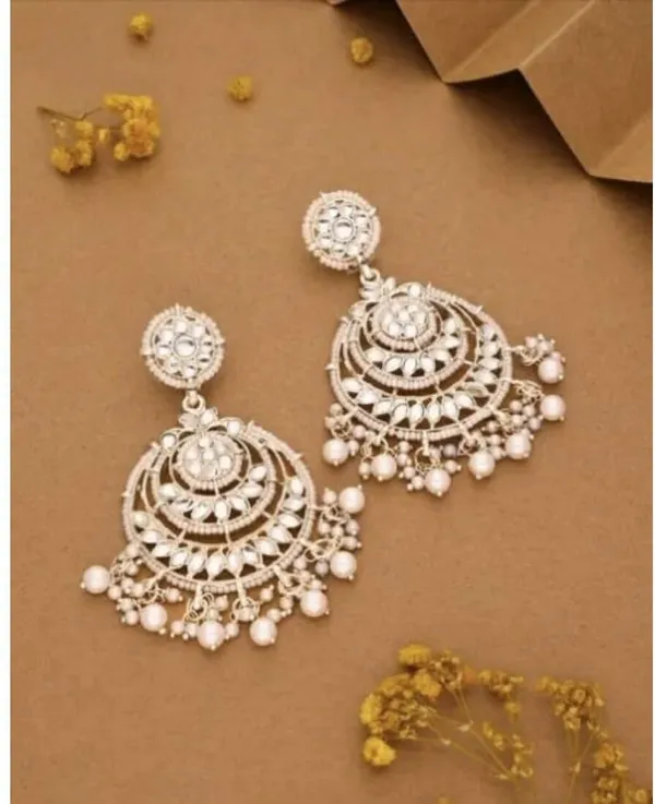 Silver__Brass_Jhumka_Earrings_For_Women