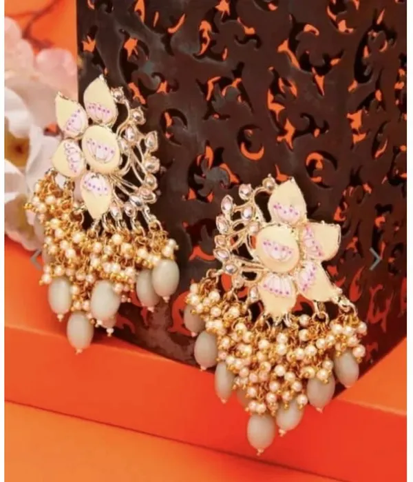 Pink__Brass_Jhumka_Earrings_For_Women