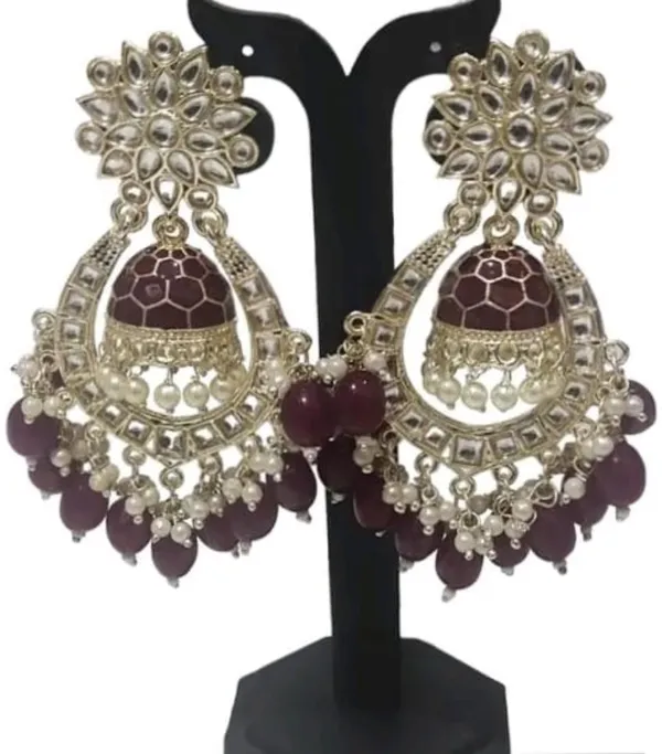 Brown__Brass_Jhumka_Earrings_For_Women