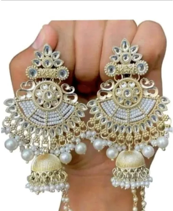 Silver__Brass_Jhumka_Earrings_For_Women
