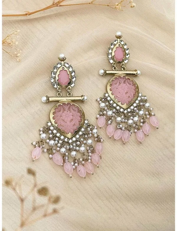 Pink__Brass_Jhumka_Earrings_For_Women