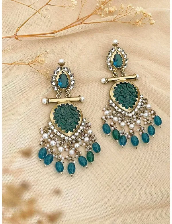 Green__Brass_Jhumka_Earrings_For_Women