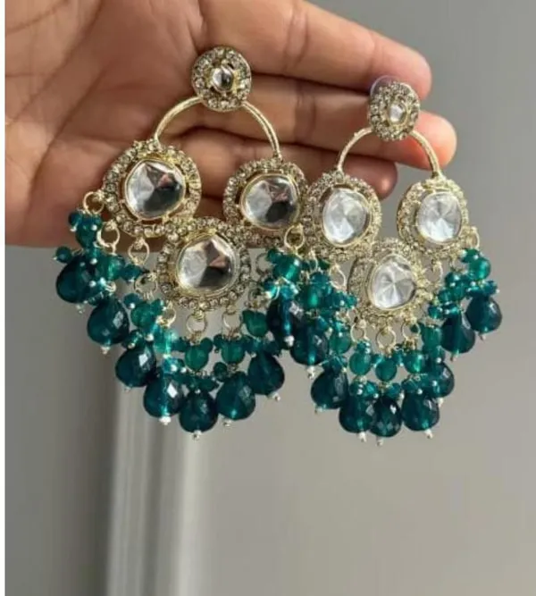 Green__Brass_Jhumka_Earrings_For_Women