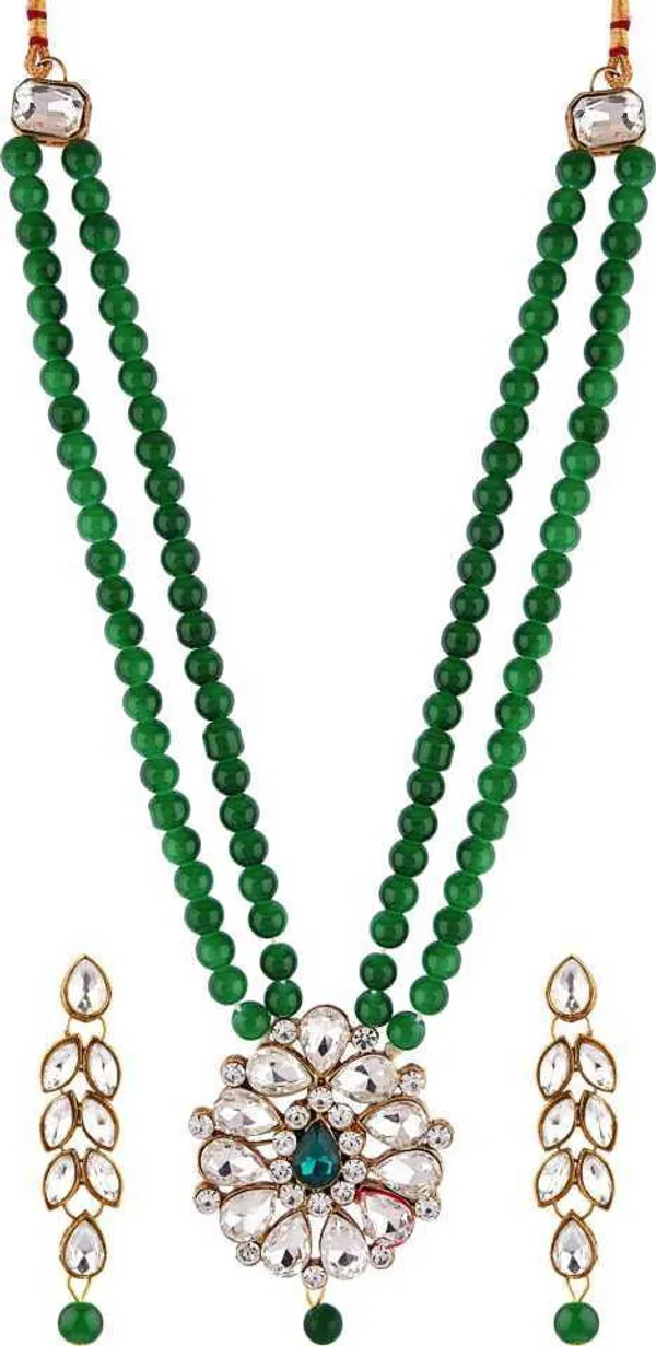 Green_Premium_Alloy_Earrings_&_Necklace_Jewellery_Set_For_Women