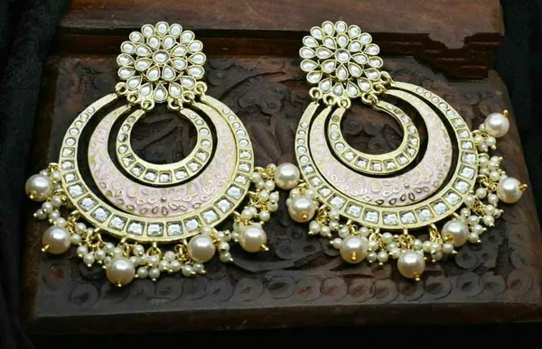 Pink___Alloy_Earrings_Set_For_Women