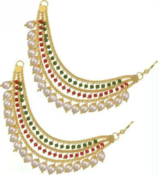 Multicolor__Kaan_Chain_Beads_Pearl_Brass_Ear_Thread