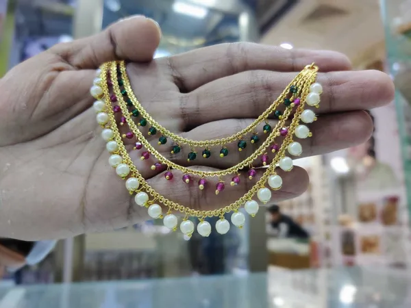 Multicolor__Kaan_Chain_Beads_Pearl_Brass_Ear_Thread