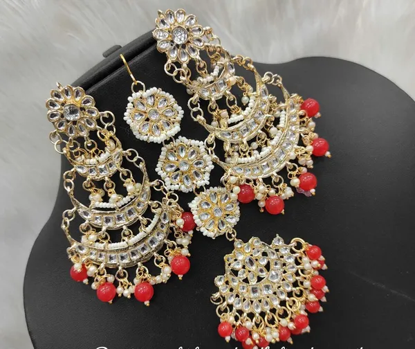 Red__Alloy_Clip-On_Chandbali_Earrings_For_Women