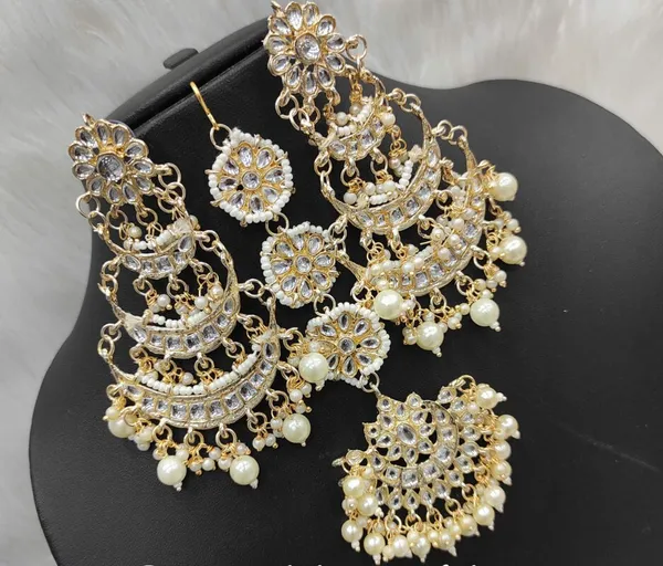 White__Alloy_Clip-On_Chandbali_Earrings_For_Women