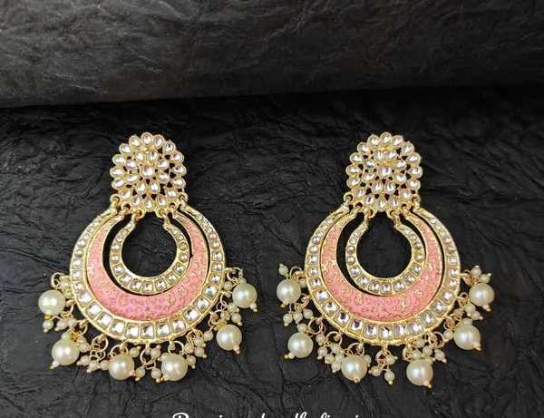 Multicolor__Alloy_Clip-On_Chandbali_Earrings_For_Women