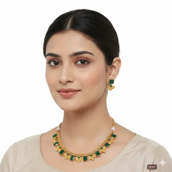 Green_Premium_Alloy_Earrings_&_Necklace_Jewellery_Set_For_Women