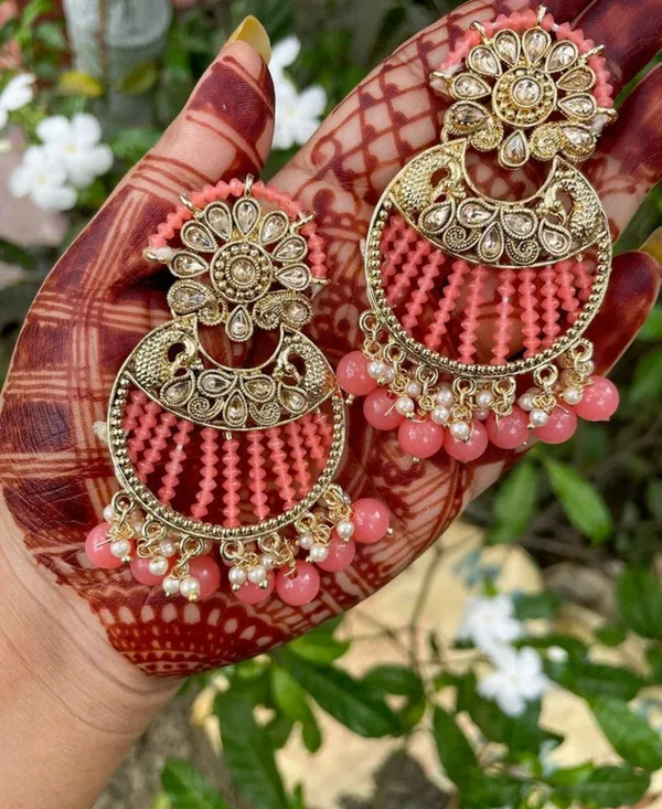 Multicolor__Alloy_Clip-On_Chandbali_Earrings_For_Women