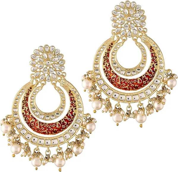 Maroon__Brass_Chandbali_Earrings_For_Women