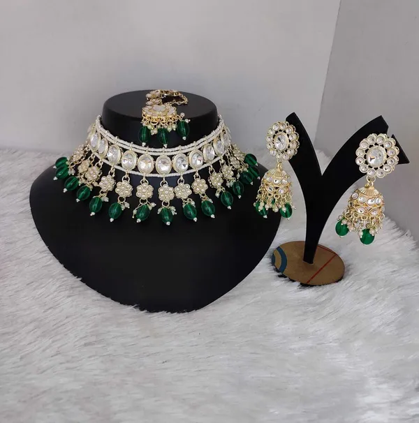 Green_Premium_Alloy_Earrings_&_Necklace_Jewellery_Set_For_Women_(Pack_Of_2)