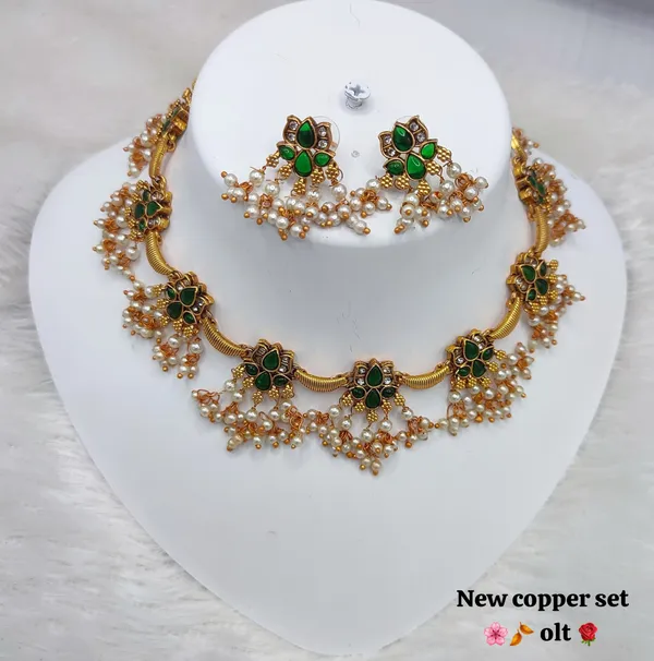 Green_Premium_Alloy_Earrings_&_Necklace_Jewellery_Set_For_Women_(Pack_Of_2)