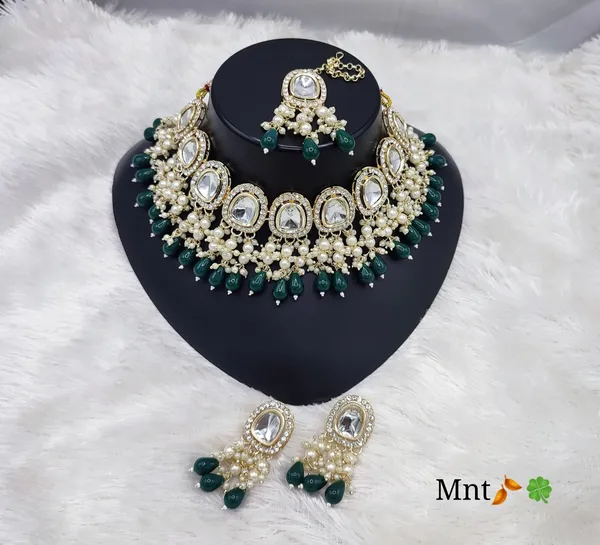 Green_Premium_Alloy_Earrings_&_Necklace_Jewellery_Set_For_Women_(Pack_Of_2)