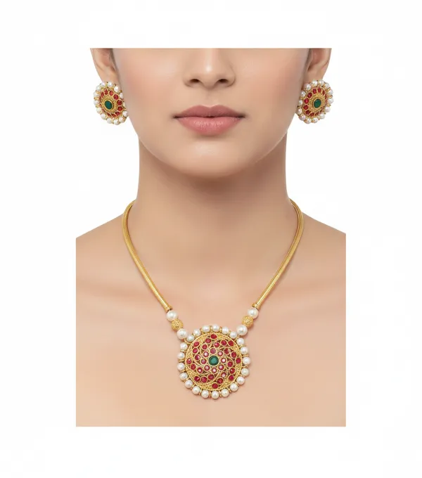 Multicolor_Premium_Alloy_Earrings_&_Necklace_Jewellery_Set_For_Women