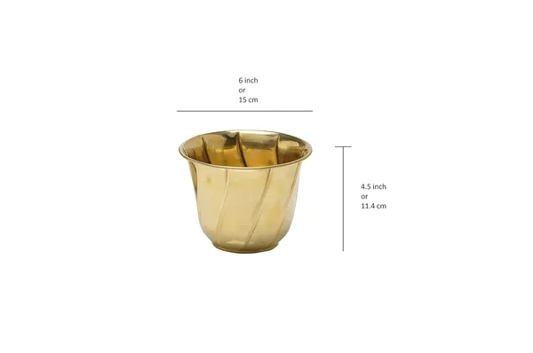Pack_of_6_Gold_Brass_Decorative_Table_Planter_For_Garden_&_Home_Decor_Dia_|_6_X_Height_5_inch