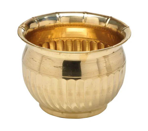 Gold_Brass_Round_Decorative_Planter_For_Garden_&_Home_Decor_|_Dia_12_x_height_8_inch