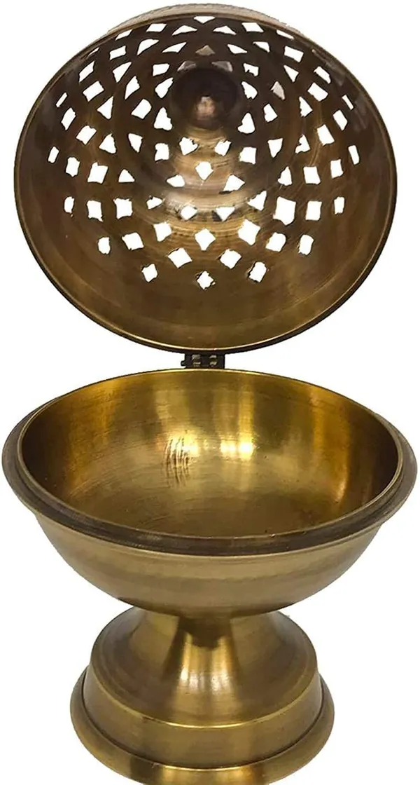 Gold_Brass_Dhuna_Loban_Burner_Dhooni_Dhoop_Decorative_Lubandan_&_Insence_Burnerincense_Holder_For_Home