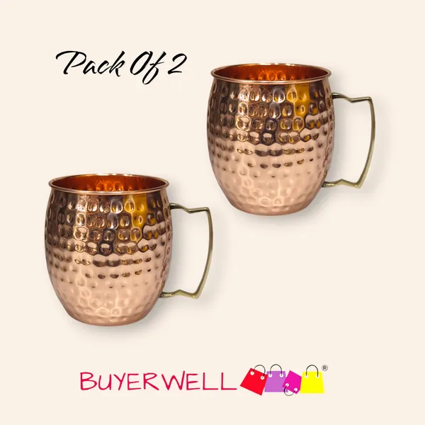 Pack_Of_2_Brown_Copper_Solid_Moscow_Mule_Handcrafted_Mugs_|_For_Cocktail_,Wine_,_Beer