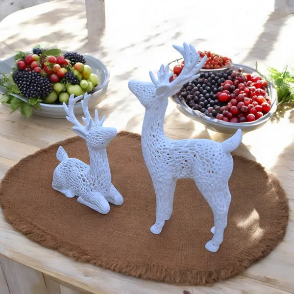 Creations_Reindeer_Sculptures_Home_Decoration_Statue_3D_Printed_Deer_Family_2_Piece_For_Home_Decor.