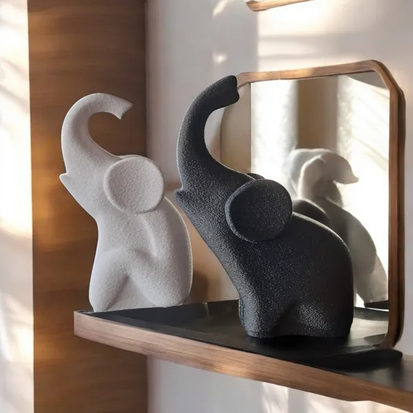 Creations_Home_Decor_Elephant_Statue__for_Home_Decor(Black_&_White)