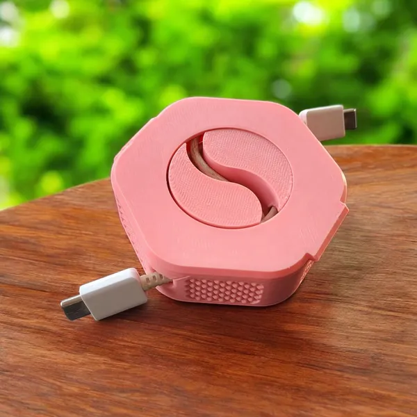 Retractable_USB_Cable_Organizer_Compact_Cord_Management_Pink_Case