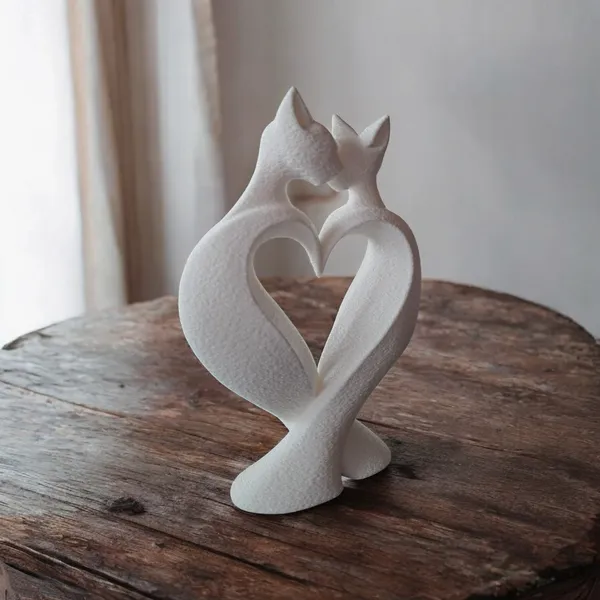 Love_Heart_Shaped_Cat_Sculpture_Home_Decoration